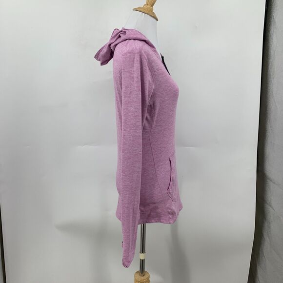 Nike Running Element Hooded Jacket Womens XS Purple Dri Fit Flat Seam Thumbholes - Picture 4 of 16